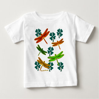 T-shirt Pour Bébé Libellules et shamrocks