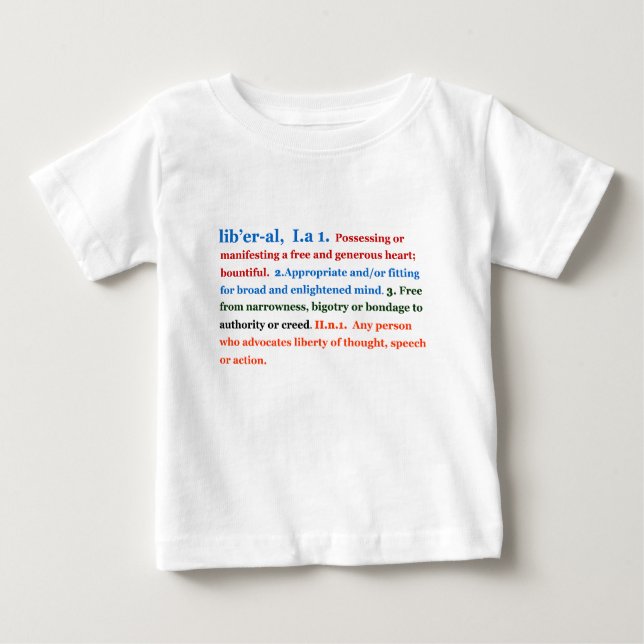 T-shirt Pour Bébé Libéral (Devant)