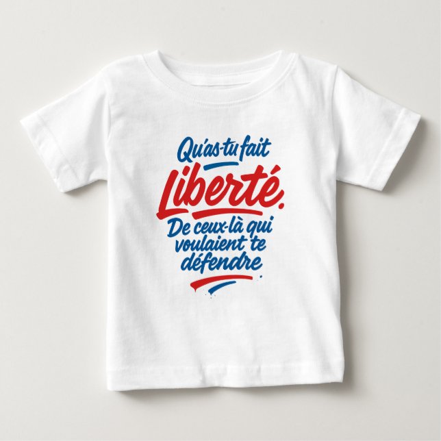 T-shirt Pour Bébé Liberté (Devant)