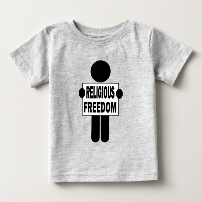 T-shirt Pour Bébé Liberté religieuse (Devant)