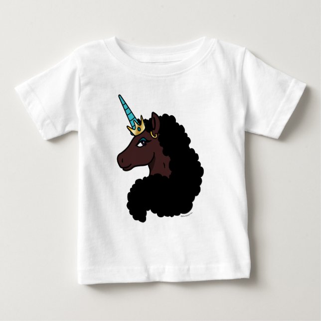 T-shirt Pour Bébé Licorne Afro | Magical (Devant)