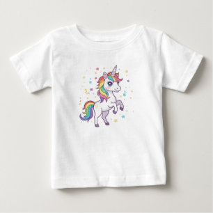 T-shirt Pour Bébé Licorne Arc-en-Ciel Magique – Enfants Joyeux 