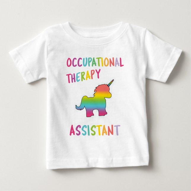 T-shirt Pour Bébé Licorne auxiliaire OT d'ergothérapie d'étudiant (Devant)