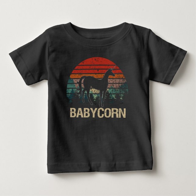 T-shirt Pour Bébé licorne de bébé babycorn (Devant)