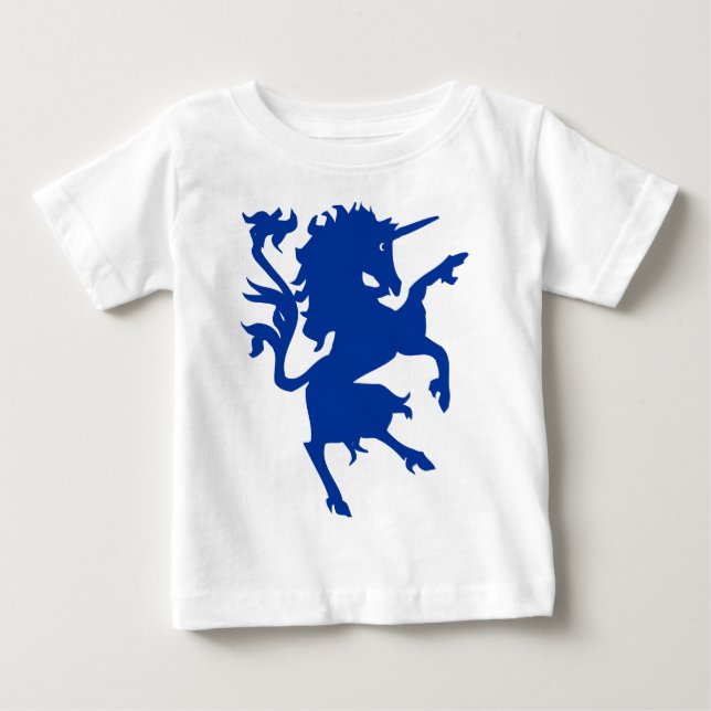 T-shirt Pour Bébé Licorne rampante (Devant)