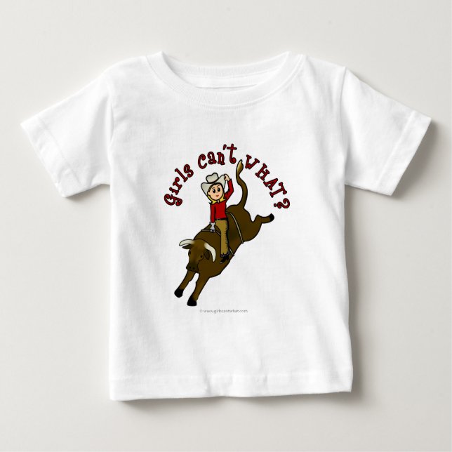 T-shirt Pour Bébé Light Bull Rider (Devant)