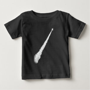 T-shirt Pour Bébé Ligne artistique de traînée de vapeur au lancement