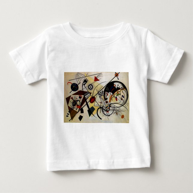 T-shirt Pour Bébé Ligne ininterrompue Kandinsky Transverse (Devant)