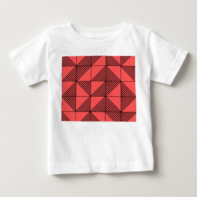 T-shirt Pour Bébé Lignes Art Déco (Devant)