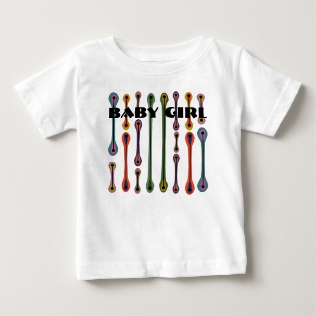 T-shirt Pour Bébé Lignes atomiques (Devant)