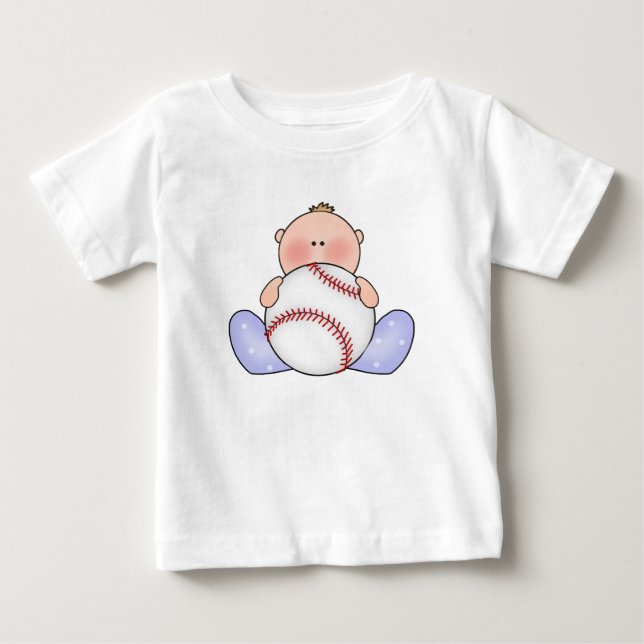 T-shirt Pour Bébé Lil Baseball Baby Boy (Devant)