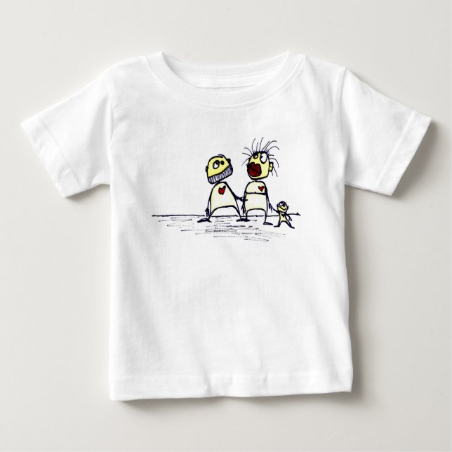 T-shirt Pour Bébé lil_family (Devant)