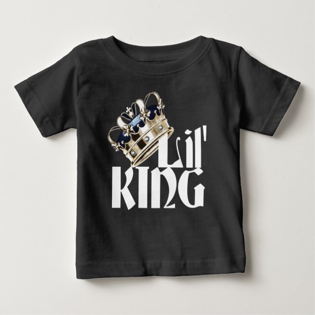T-shirt Pour Bébé Lil King (Devant)