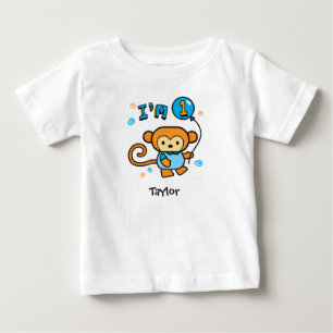 T-shirt Pour Bébé Lil Monkey 1er Anniversaire T-shirt bébé