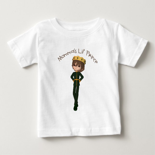 T-shirt Pour Bébé Lil Prince Tee de Momma (Devant)