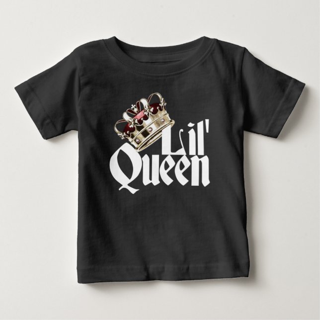 T-shirt Pour Bébé Lil Queen (Devant)