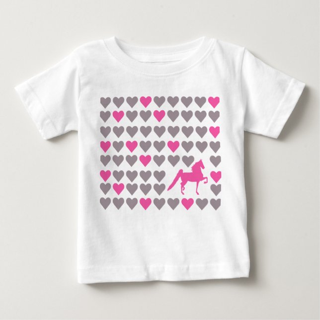 T-shirt Pour Bébé Lil Saddlebred Lover Infant Tee (Devant)