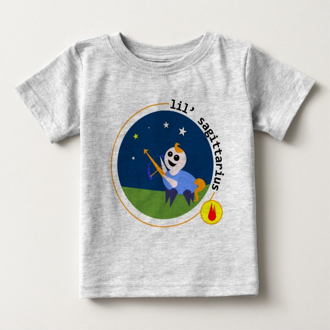 T-shirt Pour Bébé lil' SAGITTARIUS (Devant)