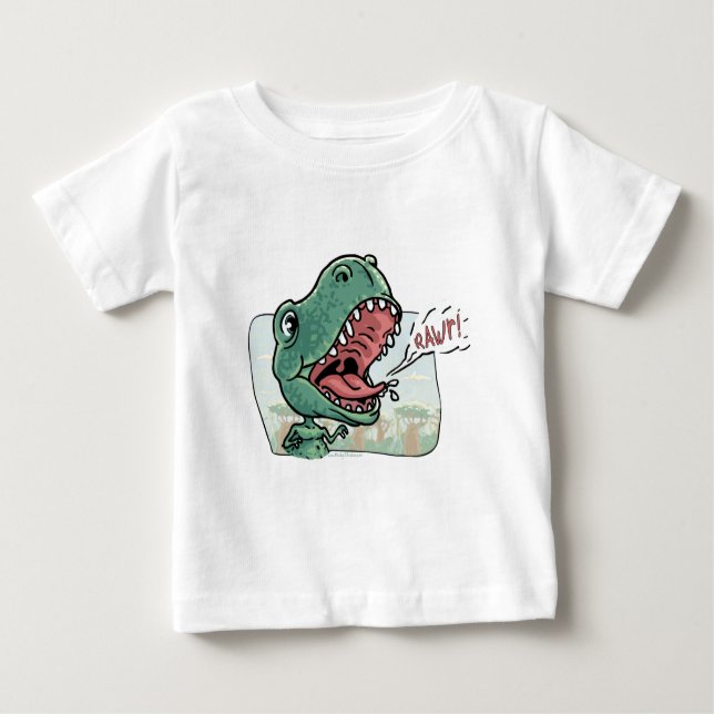 T-shirt Pour Bébé Lil' T Rex Big Bro Ancien Brother (Devant)