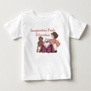 T-shirt Pour Bébé L'imagination alimente l'éducation (teaparty) Todd