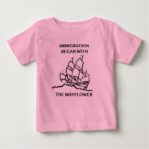 T-shirt Pour Bébé L'immigration a commencé par la fleur printanière