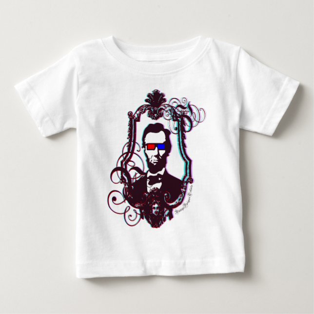 T-shirt Pour Bébé Lincoln en verre 3D (Devant)