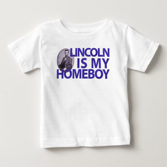 T-shirt Pour Bébé Lincoln est mon garçon (Devant)