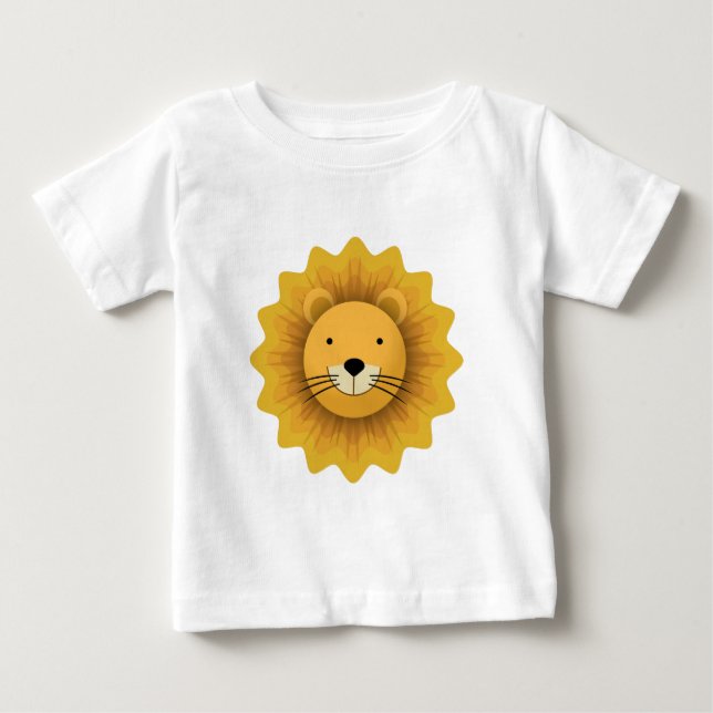 T-shirt Pour Bébé Lion (Devant)