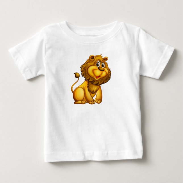 T-shirt Pour Bébé lion (Devant)