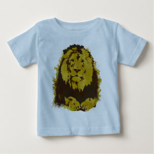 T-shirt Pour Bébé Lion aquarelle