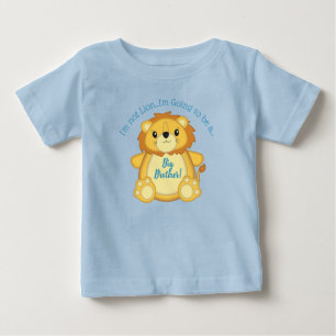 T-shirt Pour Bébé Lion Baby shower Zoo Circus Blue Boy