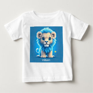 T-shirt Pour Bébé Lion Bébé Bleu pour les amateurs de Lion