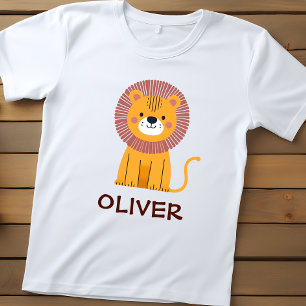 T-shirt Pour Bébé Lion de dessin animé mignon personnalisé