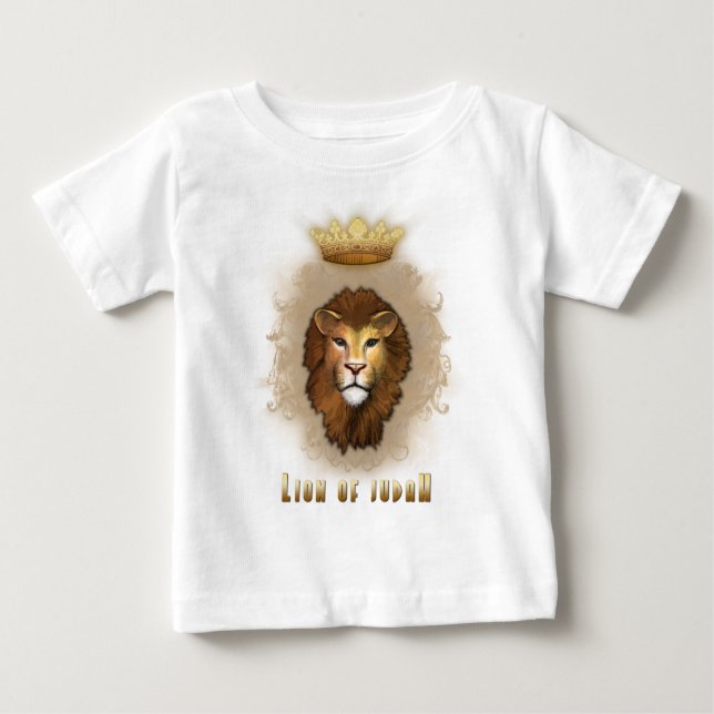 T-shirt Pour Bébé Lion de Judah (Devant)