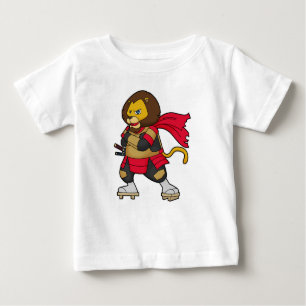 T-shirt Pour Bébé Lion en guerrier avec Cap