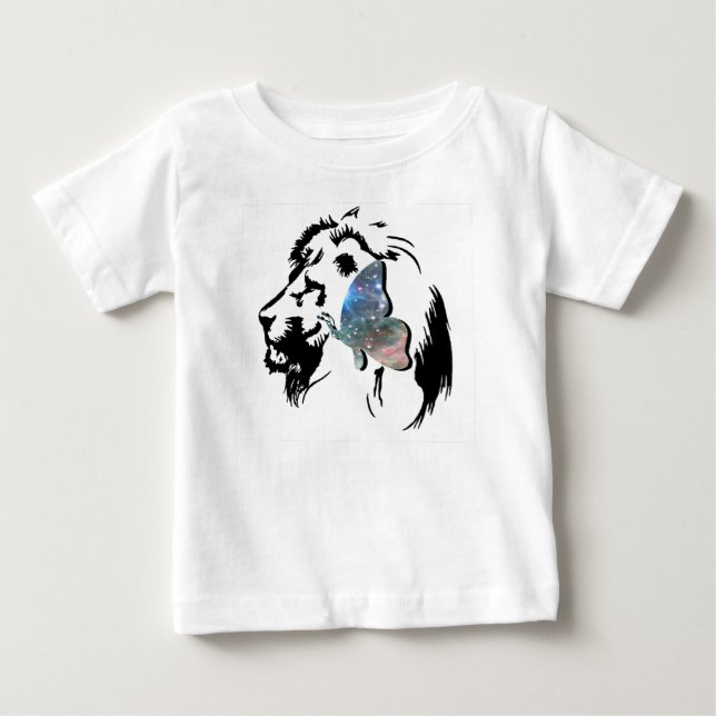 T-SHIRT POUR BÉBÉ LION FLY (Devant)