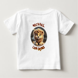 T-shirt Pour Bébé Lion Grows
