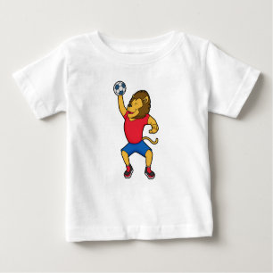 T-shirt Pour Bébé Lion Handball player Handball