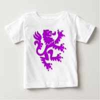 Lion héraldique 01 - Violet