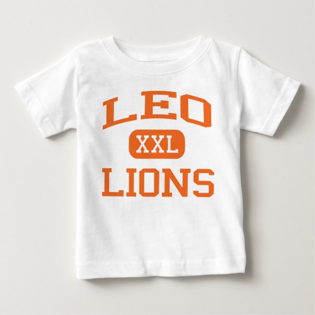 T-shirt Pour Bébé Lion - lions - lycée de Lion - Chicago l'Illinois (Devant)