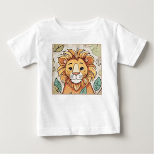 T-shirt Pour Bébé Lion mignon
