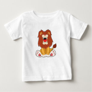 T-shirt Pour Bébé lion rugissant