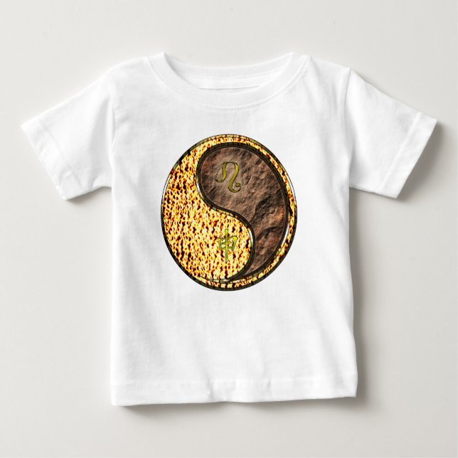 T-shirt Pour Bébé Lion & Singe Terre (Devant)