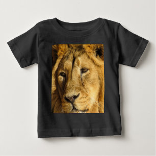 T-shirt Pour Bébé Lion Visage Head Faune Chat Animal Chemise