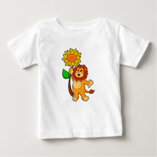 T-shirt Pour Bébé Lion with Flower