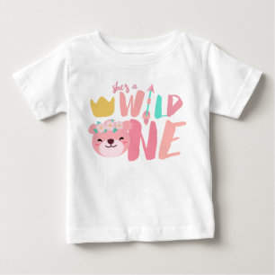 T-shirt Pour Bébé Lioness et Flèche d'une seule nature Fille bébé