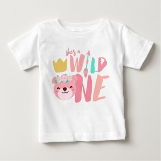 T-shirt Pour Bébé Lioness et Flèche d'une seule nature | Fille bébé