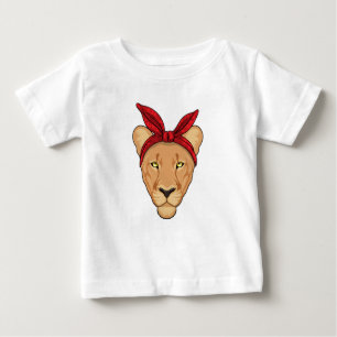 T-shirt Pour Bébé Lioness with bandana