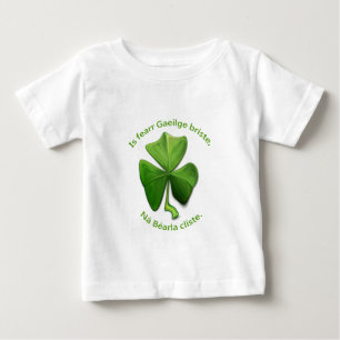T-shirt Pour Bébé L'irlandais cassé est meilleur que l'anglais intel