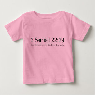 T-shirt Pour Bébé Lisez le 22h29 de Samuel de la bible 2